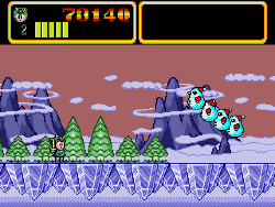 monster lair snow level on megadrive